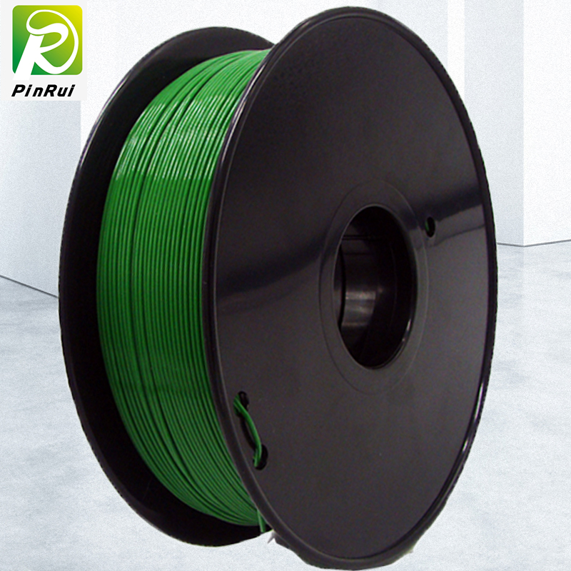 Pinrui ที่มีคุณภาพสูง 1 กิโลกรัม 3D PLA เครื่องพิมพ์ Filament สีเขียวเข้ม