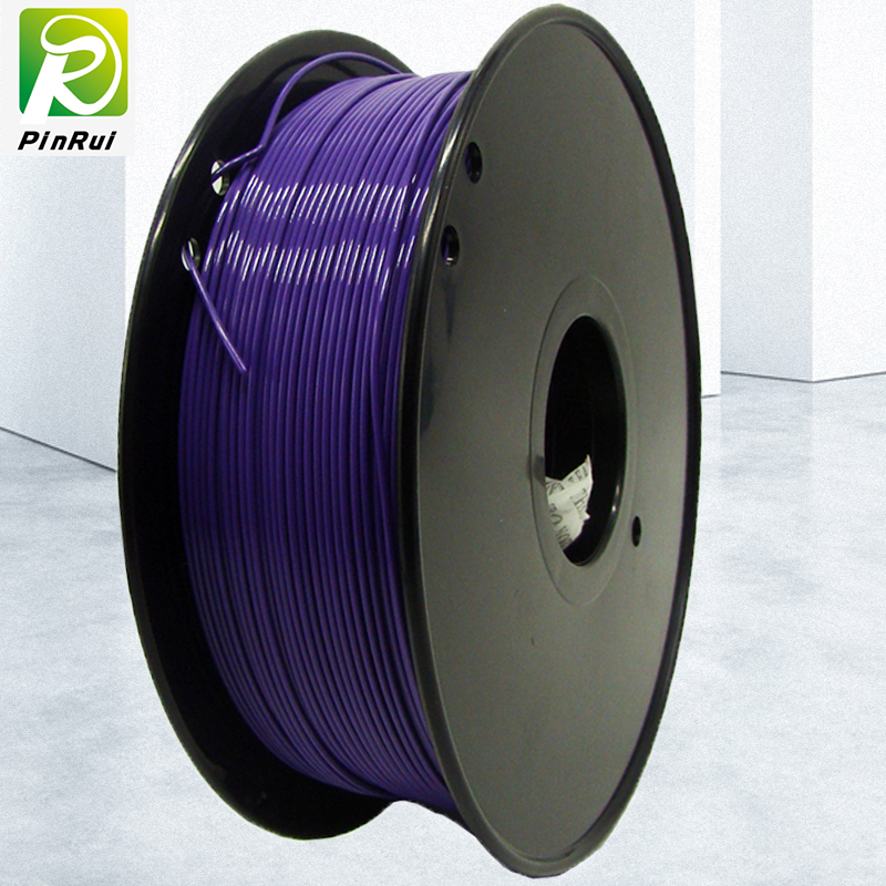 Pinrui ที่มีคุณภาพสูง 1 กิโลกรัม 3D PLA เครื่องพิมพ์ Filament สีม่วงเข้ม