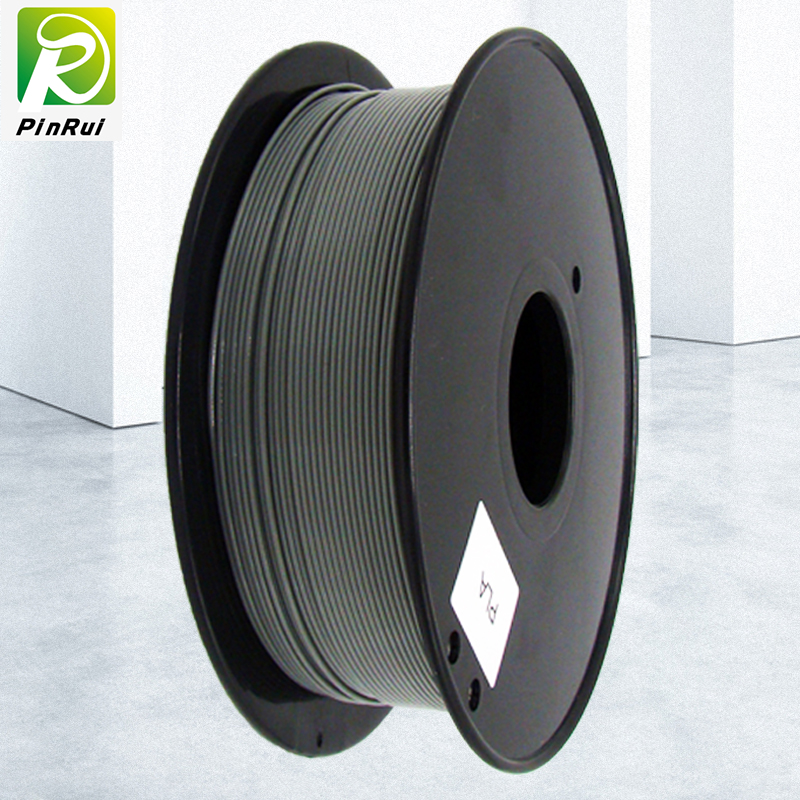 Pinrui ที่มีคุณภาพสูง 1 กิโลกรัม 3D PLA เครื่องพิมพ์ Filament สีเทา