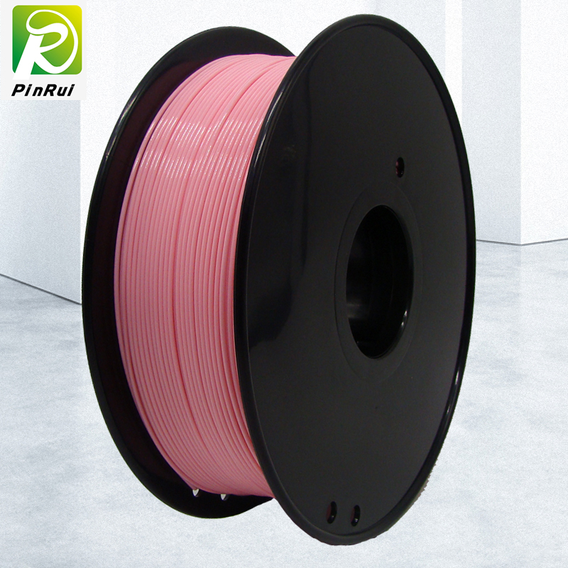 Pinrui ที่มีคุณภาพสูง 1 กิโลกรัม 3D PLA เครื่องพิมพ์ Filament สีชมพูอ่อนสี